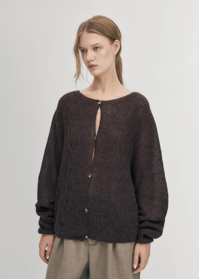 Sweaters Cardigans Women ALOHAS Corden Brown Cardigan