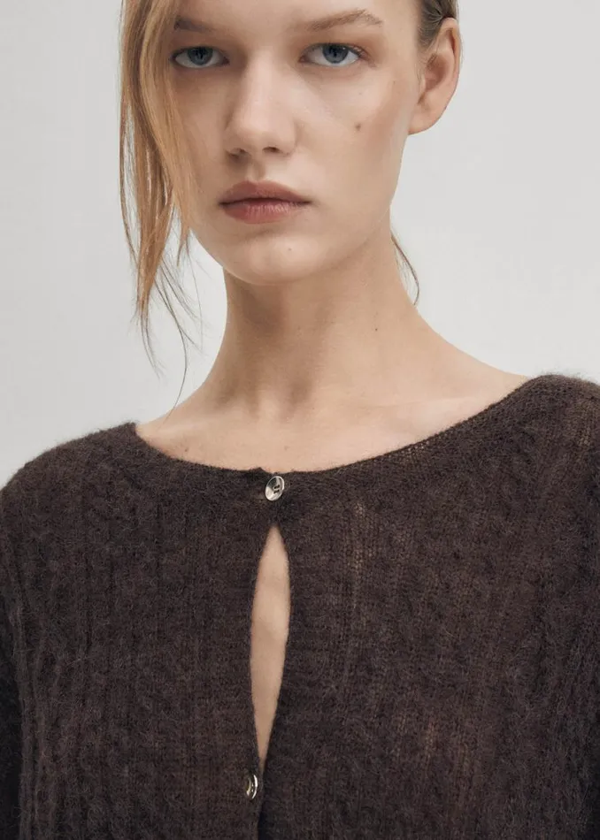 Sweaters Cardigans Women ALOHAS Corden Brown Cardigan