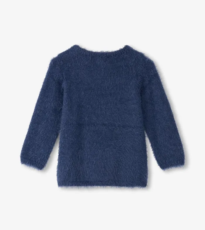 Sweaters Girls Hatley Girls Metallic Lightning Furry Sweater