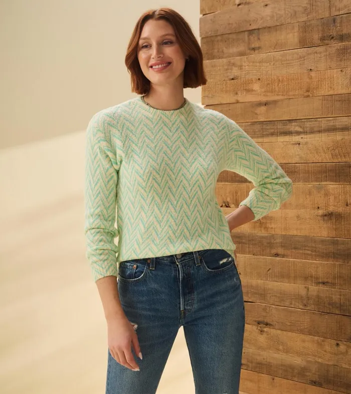 Sweaters Women Hatley Ella Sweater 8211 Chevron Print