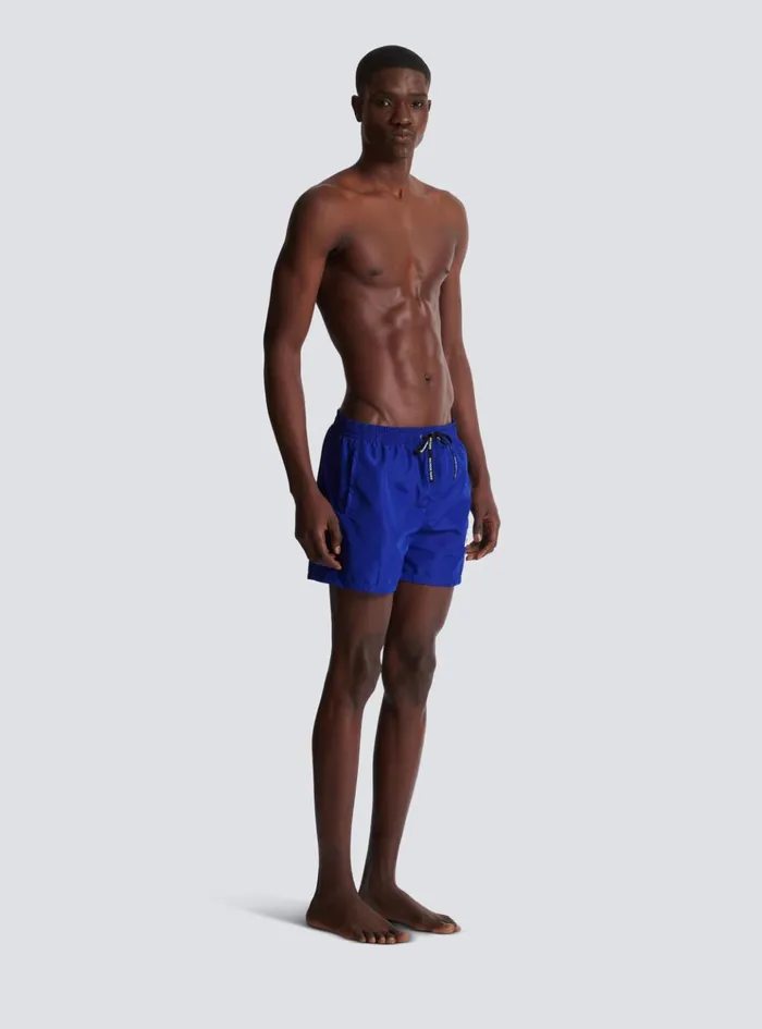Swim Shorts Navy Men Balmain Swimwear