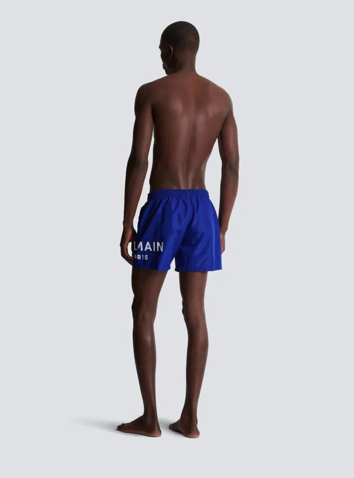 Swim Shorts Navy Men Balmain Swimwear