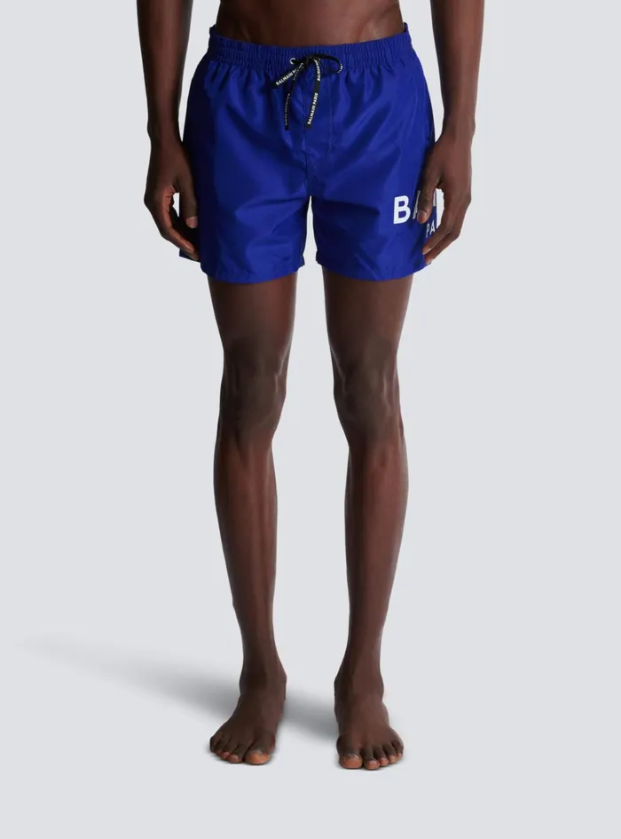 Swim Shorts Navy Men Balmain Swimwear