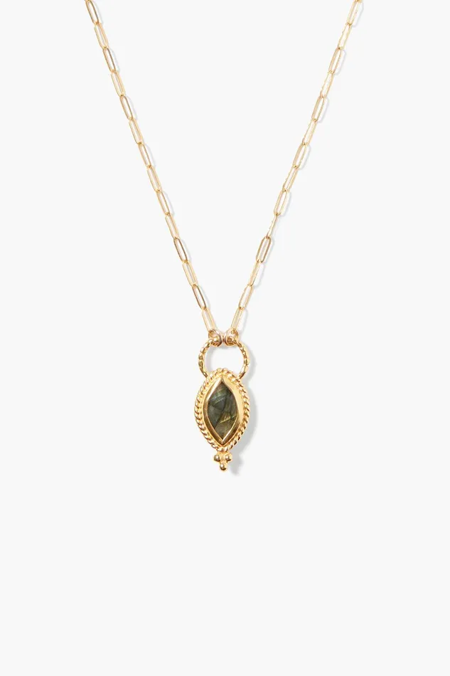 Tavi Pendant Necklace Gold Labradorite Women Chan Luu Necklaces