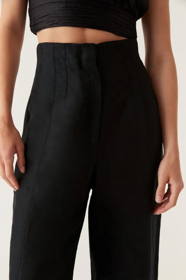 Theory Cinched Pant Black Women Aje Pants