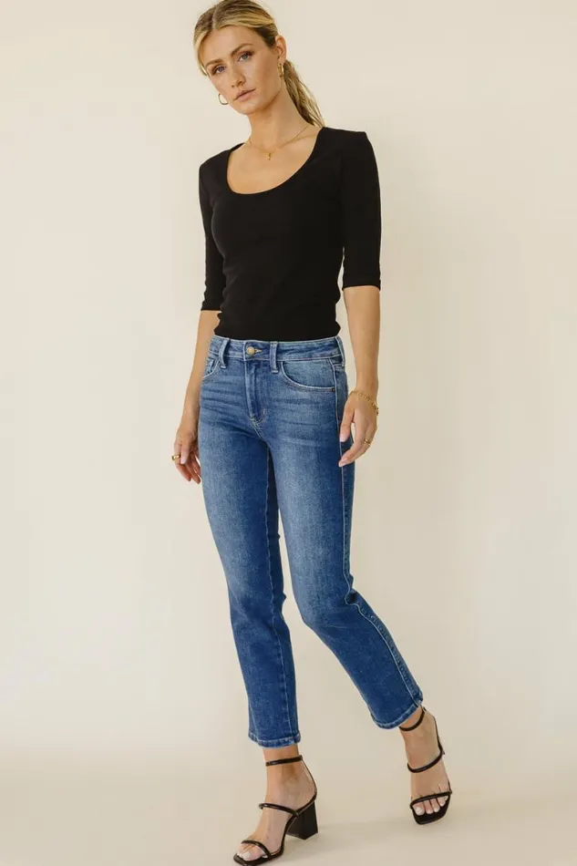 Tillie Straight Leg Jeans In Dark Wash 8211 FINAL SALE Dark Wash Women Bohme Denim