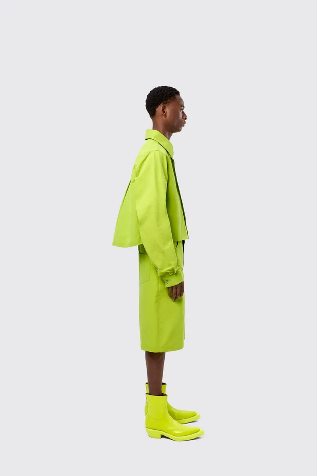 Tops Men Camper Tech Shirt Green CottonNylon Shirt