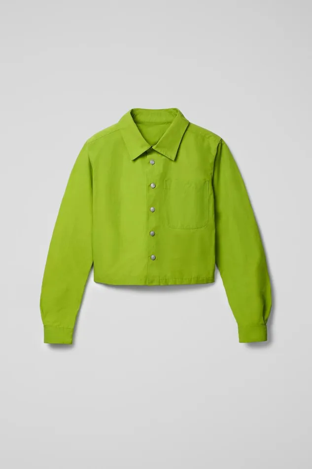 Tops Men Camper Tech Shirt Green CottonNylon Shirt
