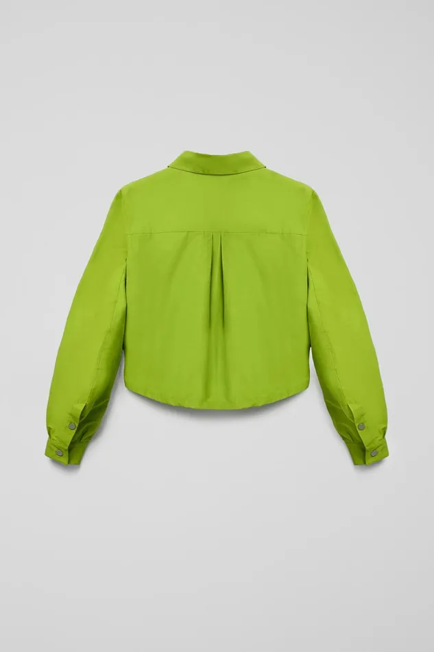 Tops Men Camper Tech Shirt Green CottonNylon Shirt