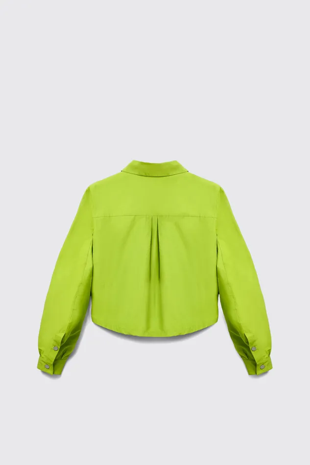 Tops Men Camper Tech Shirt Green CottonNylon Shirt