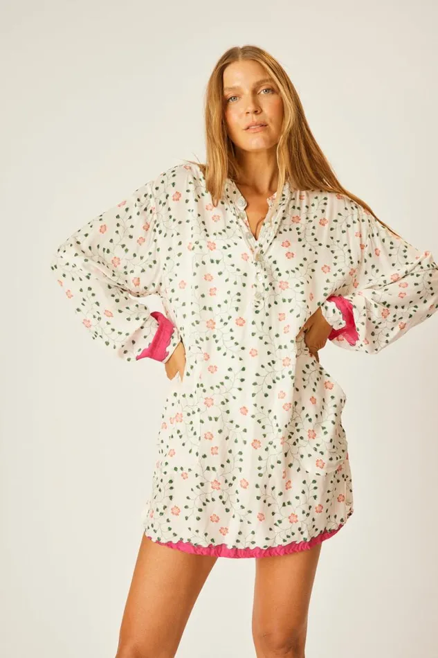 Tops Shop Natalie Martin APRS SWIM TOP Pinwheel Cotton