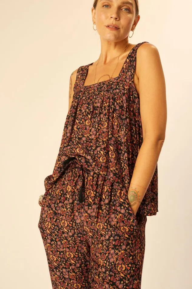 Tops Shop Natalie Martin JASMINE TOP Petite Fleur Noire