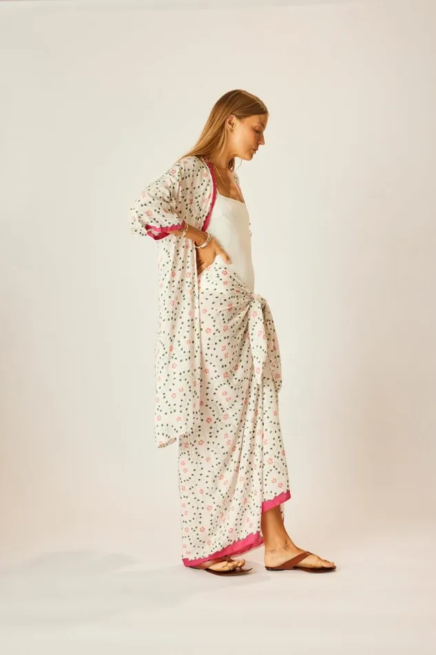 Tops Shop Natalie Martin LENNON KIMONO Pinwheel Cotton