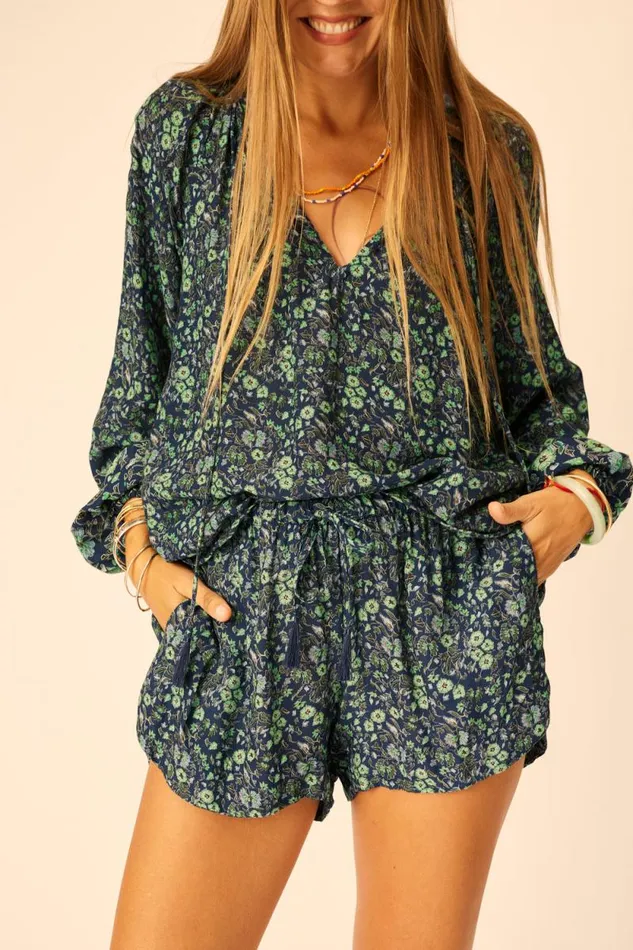 Tops Shop Natalie Martin PENNY BLOUSE Petite Fleur Marine