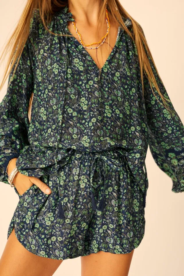 Tops Shop Natalie Martin PENNY BLOUSE Petite Fleur Marine