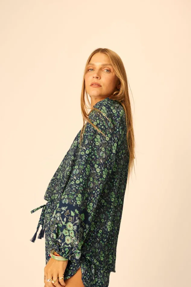 Tops Shop Natalie Martin PENNY BLOUSE Petite Fleur Marine