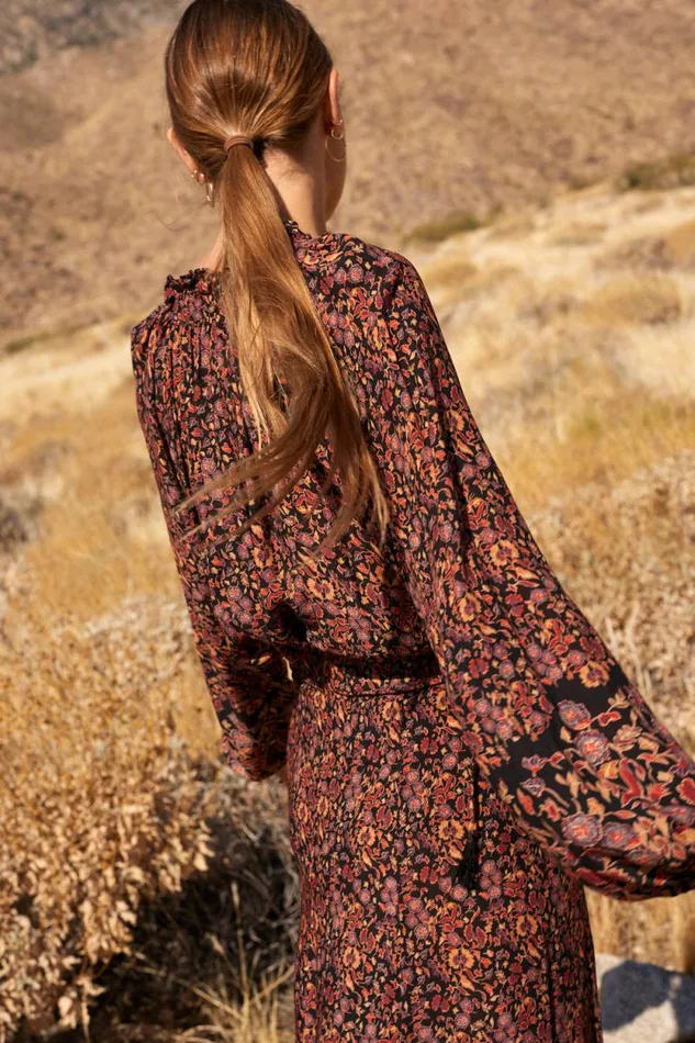 Tops Shop Natalie Martin PENNY BLOUSE Petite Fleur Noire