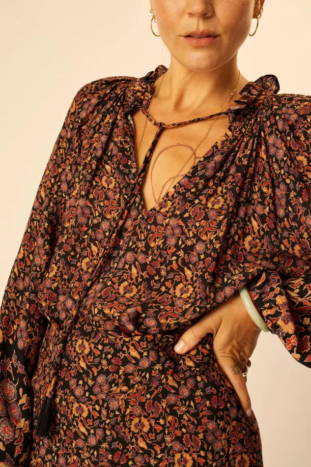 Tops Shop Natalie Martin PENNY BLOUSE Petite Fleur Noire