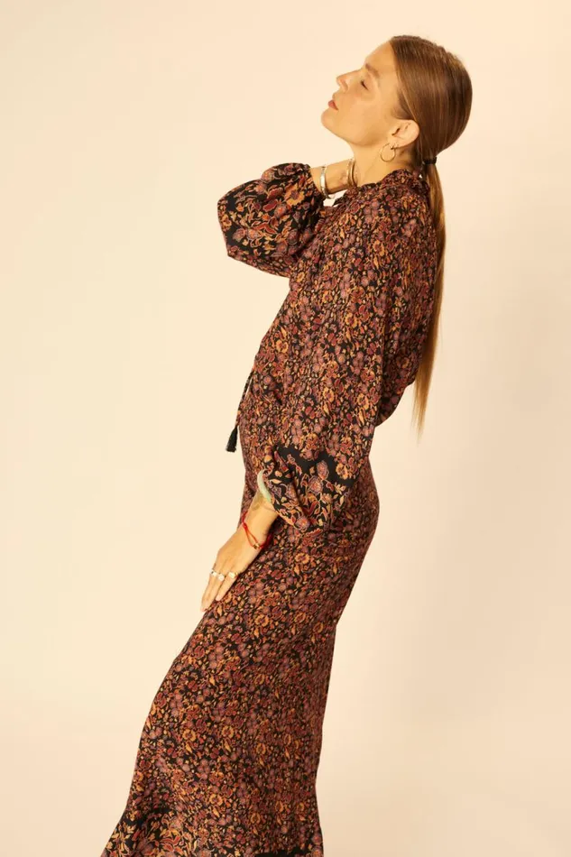 Tops Shop Natalie Martin PENNY BLOUSE Petite Fleur Noire