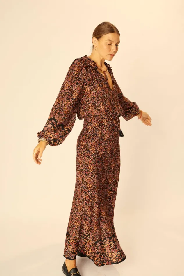 Tops Shop Natalie Martin PENNY BLOUSE Petite Fleur Noire