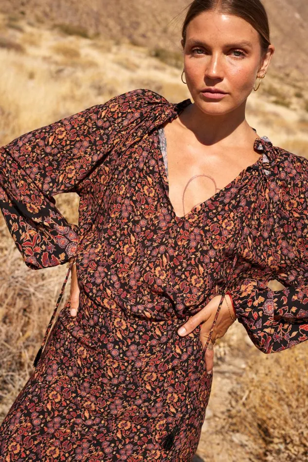 Tops Shop Natalie Martin PENNY BLOUSE Petite Fleur Noire
