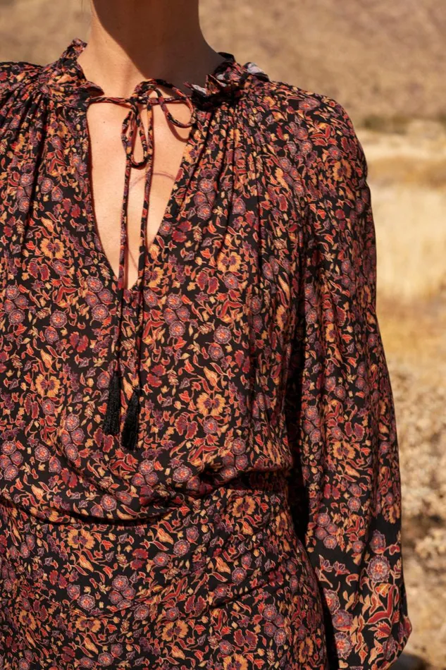 Tops Shop Natalie Martin PENNY BLOUSE Petite Fleur Noire