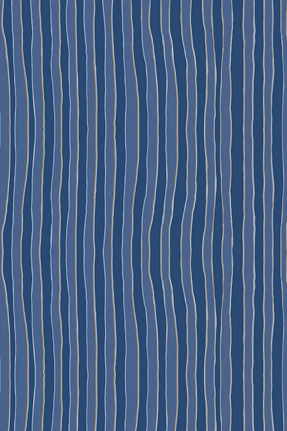 Tops Shop Natalie Martin RYAN SHIRT Batik Stripe Navy