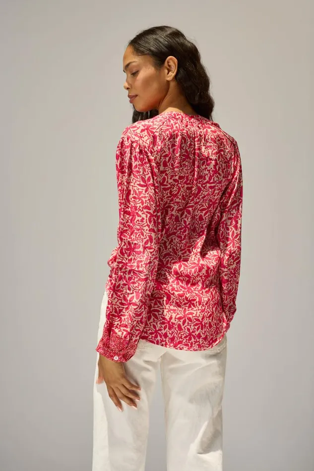 Tops Shop Natalie Martin TOLAN SHIRT Gloriosa Flamingo