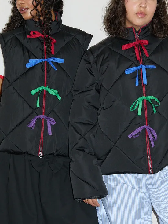 Tops Women Lisa Says Gah Lady Puffer Jacket Black Multi