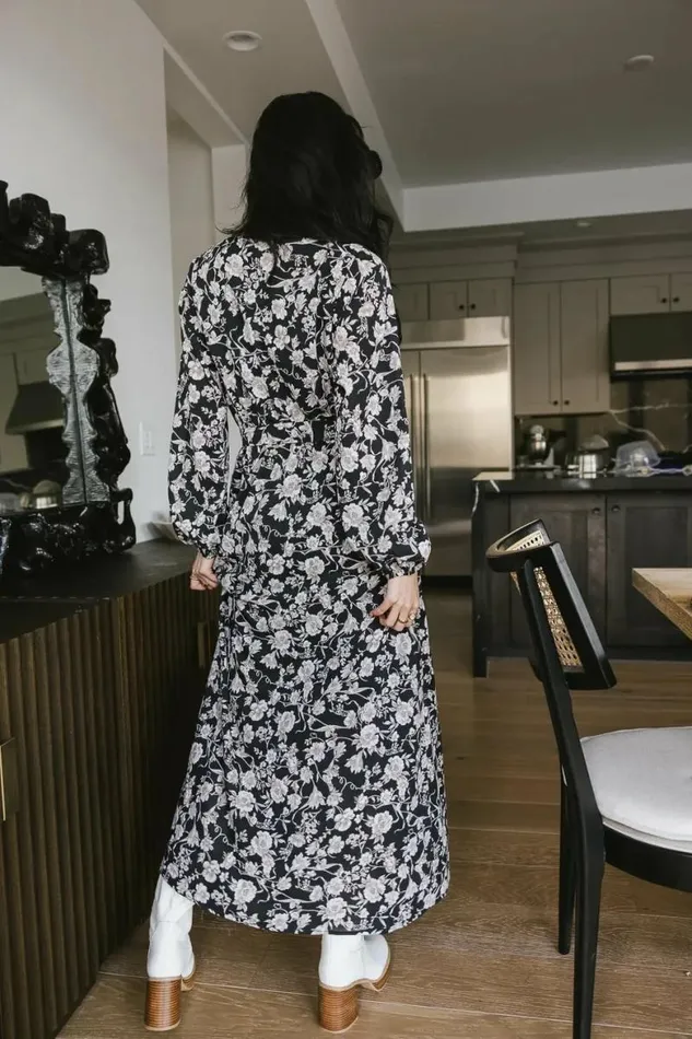 Trinity Floral Dress Black Women Bohme Dresses