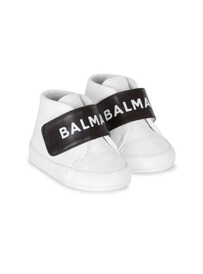 Velcro Trainers White Kids Balmain