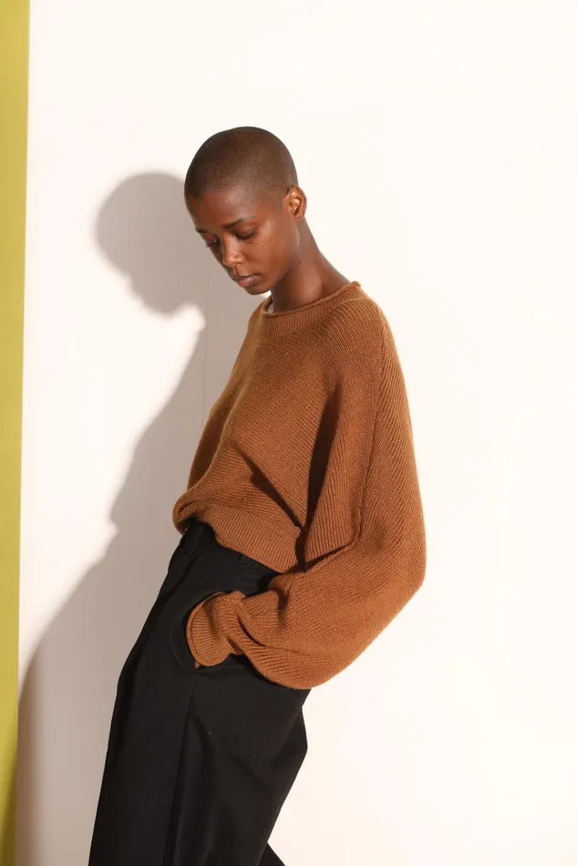 Vernon Knit Russet Womens LF Markey Knitwear