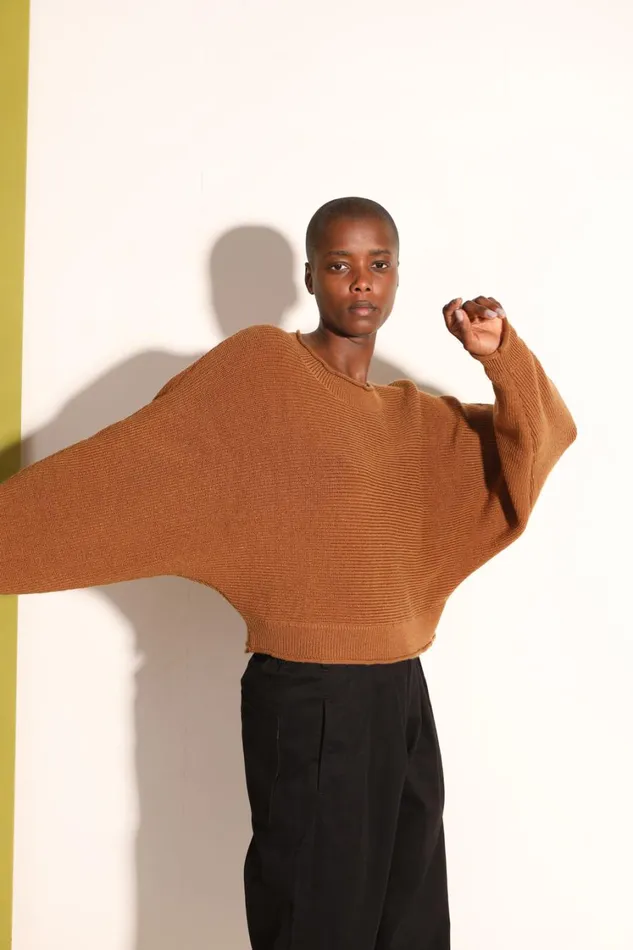 Vernon Knit Russet Womens LF Markey Knitwear