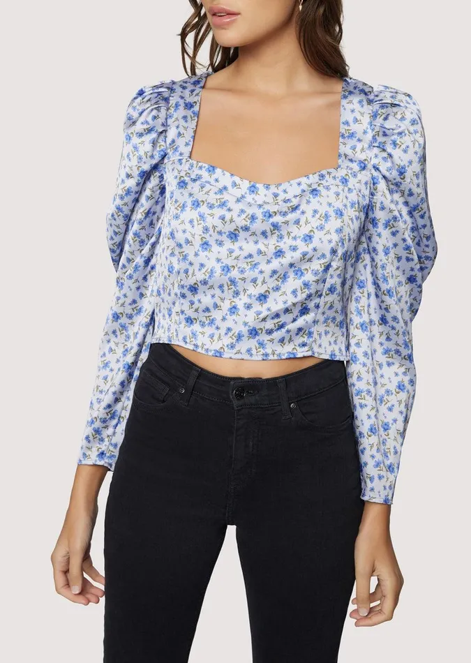 Violetta Top Purplefloral Women Lost Wander Tops