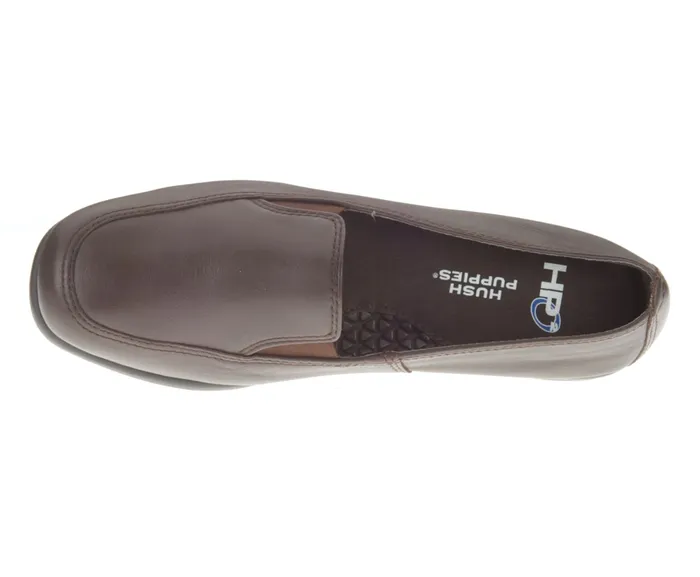 Walking Shoes Hush Puppies Women Heaven Dark Brown Leather Walking Shoes Hush Puppies Women Heaven Dark Brown Leather