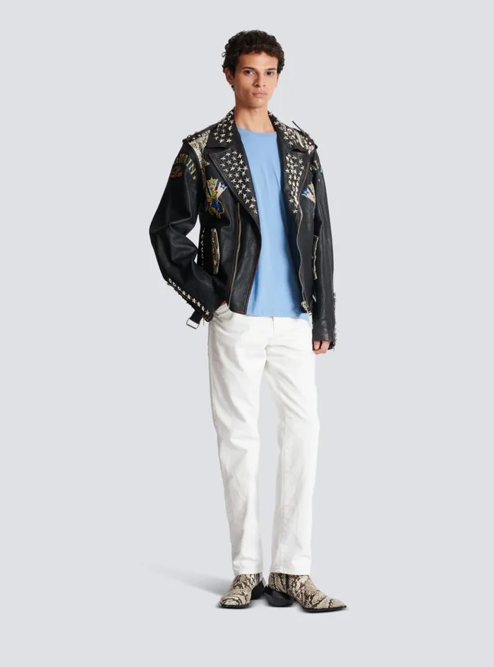 White Denim Jeans White Men Balmain Denim