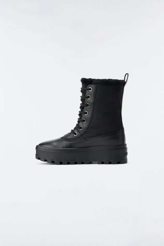 Winter Boots Women Mackage HEROW Shearlinglined Winter Boot For Women Champagne