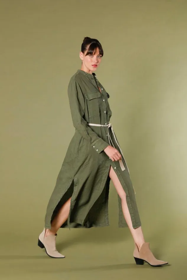 Woman Colette Dress Long Dress In Linen With Rope Belt Regular Mason039s Dresses