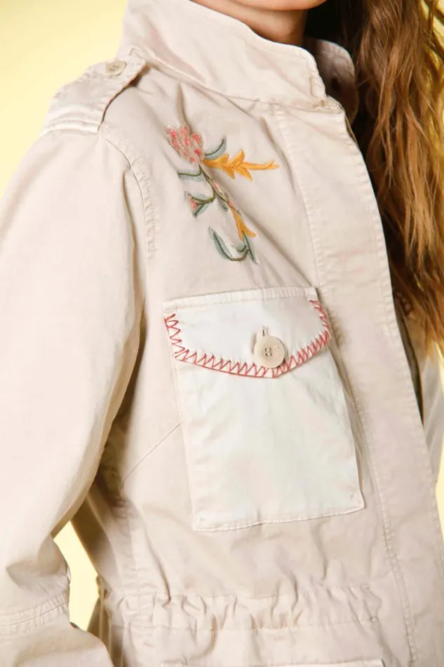 Woman Eva Field Jacket In Cotton With Embroideries Mason039s Jackets