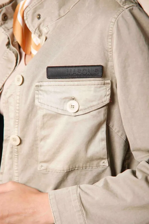 Woman Eva Field Jacket In Cotton With Patch Mason039s Jackets