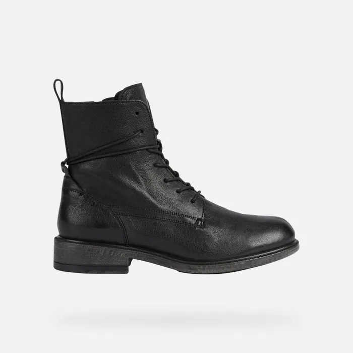 Woman Geox Ankle Boots CATRIA A Combat Boots Black Woman Geox Black