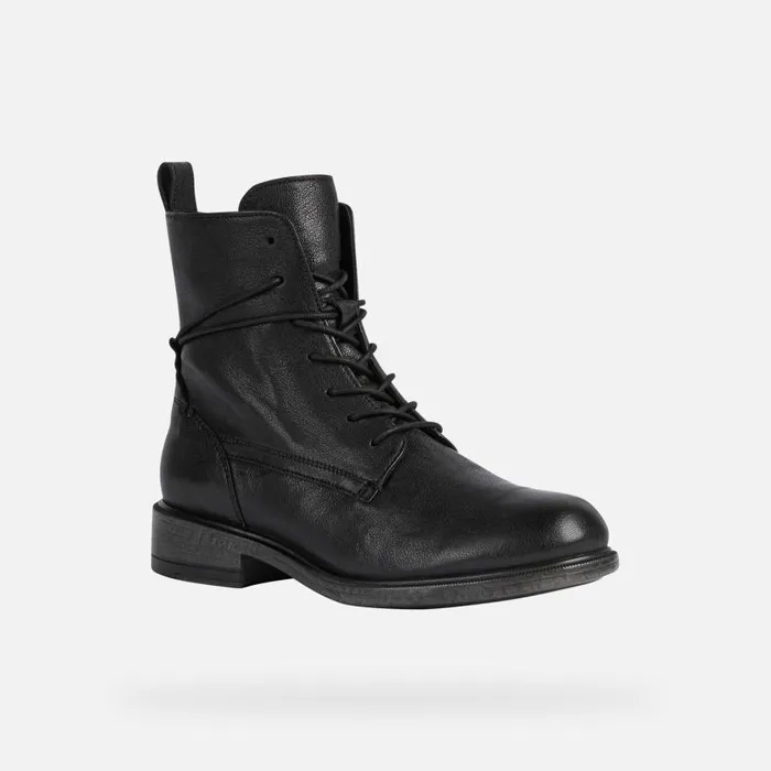 Woman Geox Ankle Boots CATRIA A Combat Boots Black Woman Geox Black