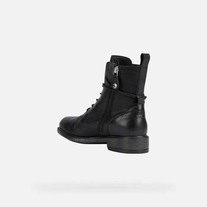 Woman Geox Ankle Boots CATRIA A Combat Boots Black Woman Geox Black