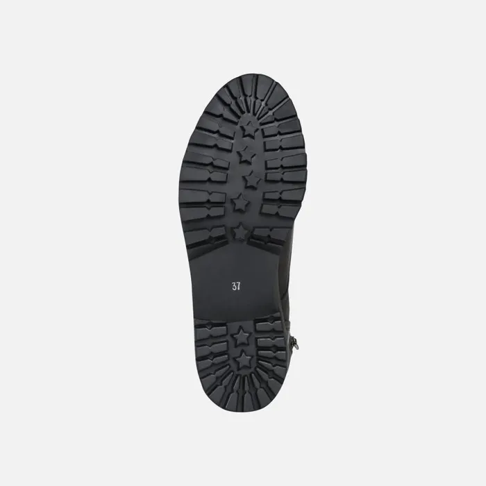 Woman Geox Ankle Boots HOARA E Combat Boots Black Woman Geox Black