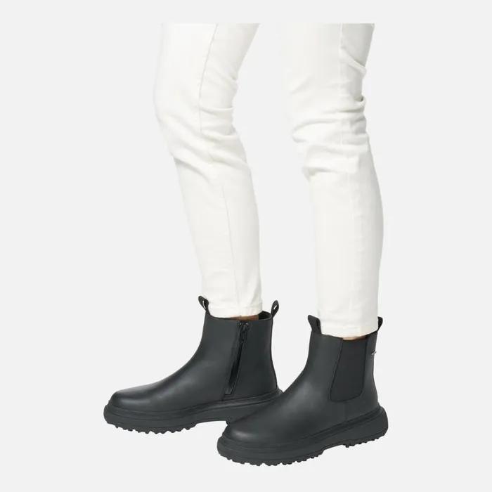 Woman Geox Ankle Boots LAMIDIE GRIP ABX WOMAN Black Waterproof Ankle Boots Black