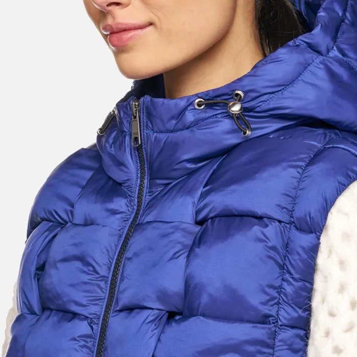Woman Geox Jackets DIAMOND WOMAN Sodalite Blue Sleeveless Sodalite Blue