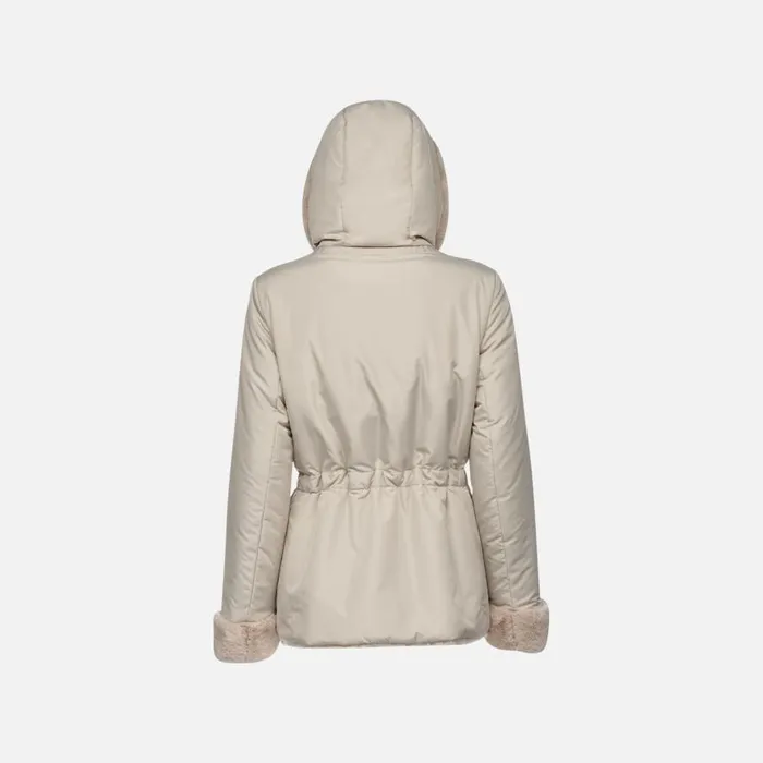 Woman Geox Jackets KAULA WOMAN StringMid String Reversible Jacket Stringmid String
