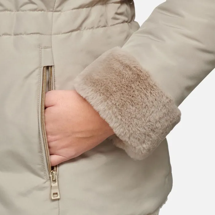 Woman Geox Jackets KAULA WOMAN StringMid String Reversible Jacket Stringmid String