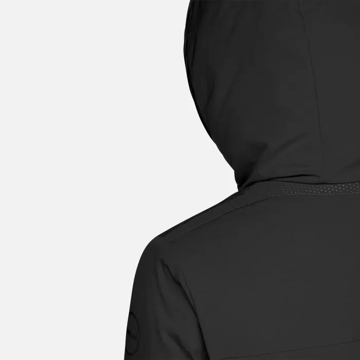 Woman Geox Jackets SPHERICA WOMAN Black Long Parka Black