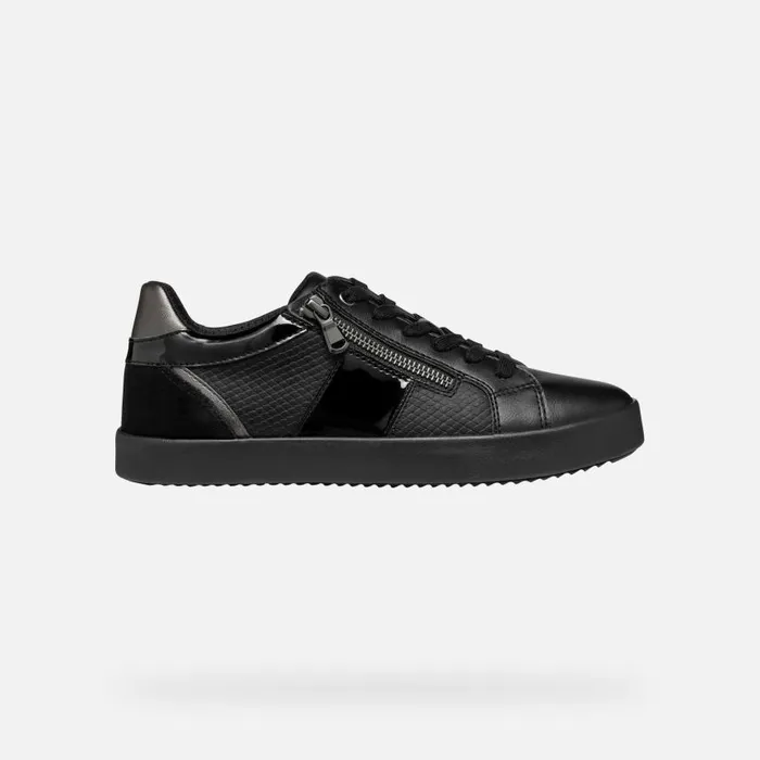Woman Geox Sneakers BLOMIEE WOMAN Black Low Top Sneakers Black